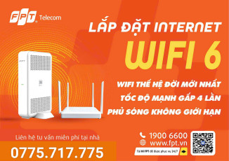 Lắp mạng WIFI FPT Tháng 8/2024 - GIÁ RẺ - MIỄN PHÍ WIFI 6 - TỐC ĐỘ SIÊU NHANH - KẾT NỐI SIÊU ĐỈNH